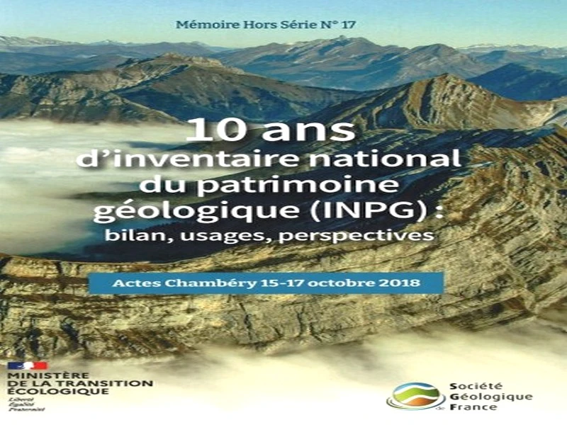 #Geologie_France: 10 ans d'inventaire national du patrimoine national du patrimoine géologique (INPG) : bilan, usages, perspectives - Mémoire Hors-Série de la SGF – 2022