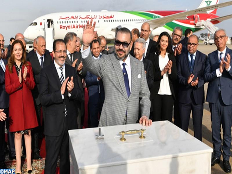 SM le Roi pose la première pierre d'un nouveau terminal à l'aéroport de Rabat-Salé et lance la n