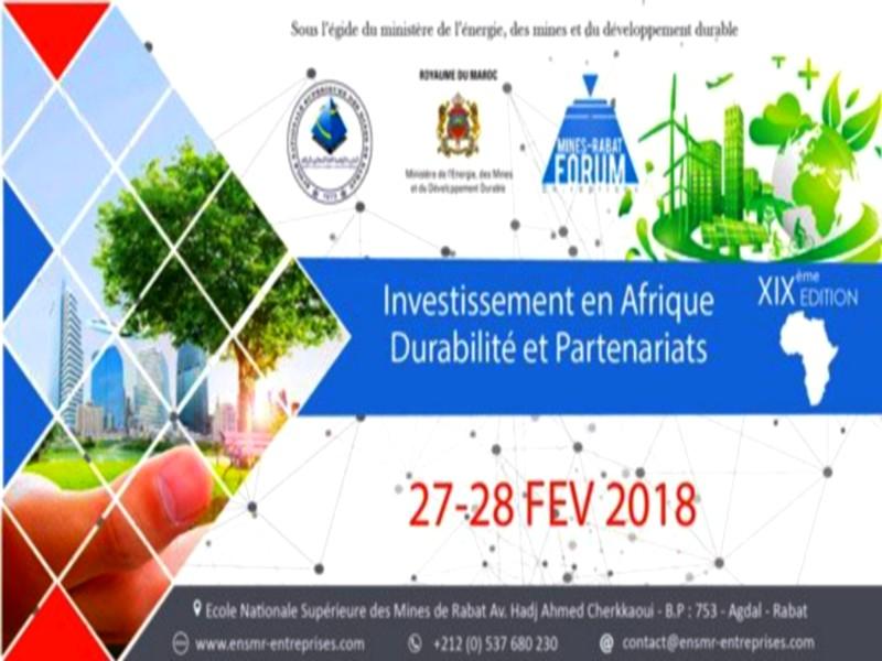 Les investissements en Afrique au centre du Forum Mines Rabat Entreprises