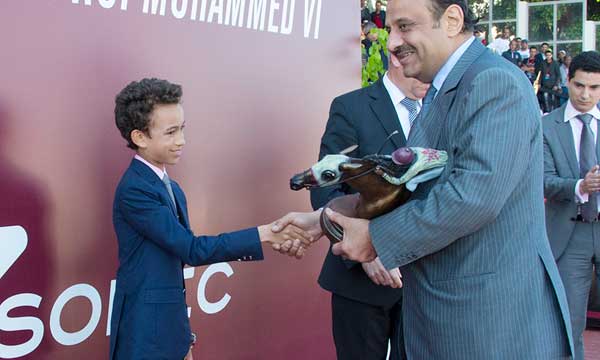 S.A.R. le Prince Héritier Moulay El Hassan préside la cérémonie du Grand Prix S.M. le Roi Mohammed VI Courses de chevaux pur-sang arabe