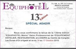 13eme Edition du Salon EQUIPHOTEL Agadir