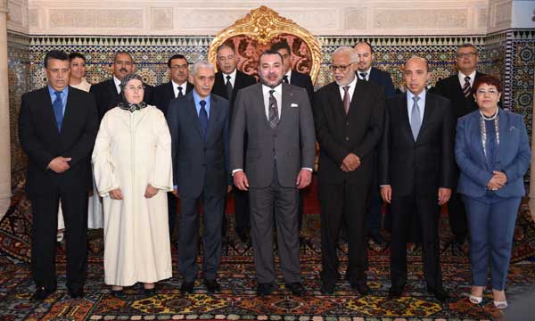 Le Souverain reçoit le président et les membres du bureau de la Chambre des repr&eacut