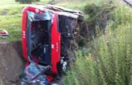 Accident de l’autocar du club du Chabab Atlas Khénifra  29 blessés