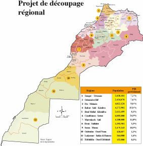 projet de régionalisation avancée au Maroc