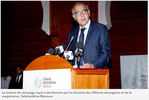 Message royal à la 25e session du forum de Crans Montana ouvert à Rabat S.M. le Roi réitère sa confiance dans l’aptitude du continent à créer un «miracle africain»