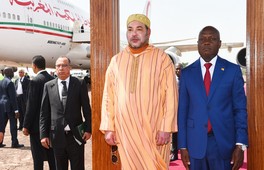 Arrivée du Roi Mohammed VI à Bissau pour une visite officielle en République de Guinée Bissau