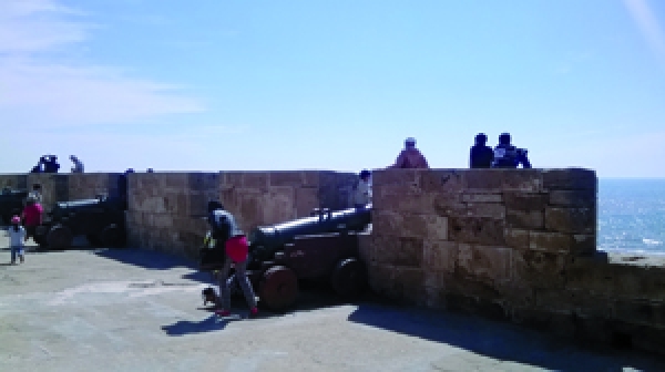 Essaouira La Sqala, une poubelle …