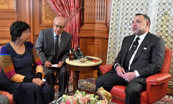 Sa Majesté le Roi reçoit à Casablanca la Haute-Commissaire des Nations unies aux droits de l'Homme