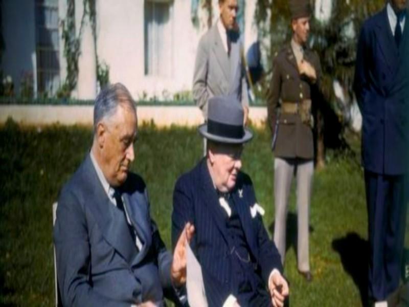 #MAROC_ANNIVERSAIRE_CONFERENCE_ANFA: Quand Roosevelt et Churchill échangeaient sur la Seconde guerre mondiale à Casablanca Le 14 janvier 1943,