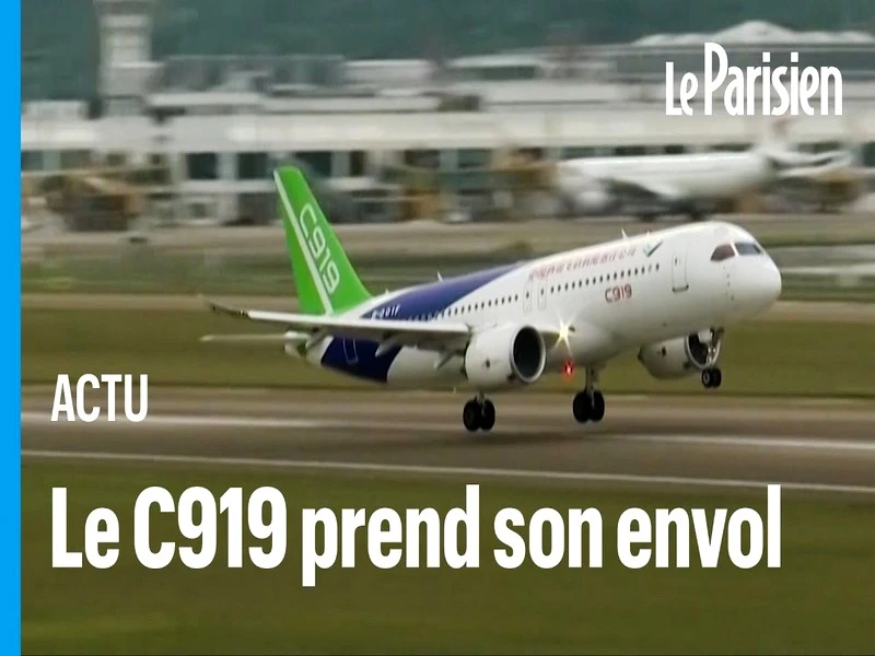 #Présentation_du_COMAC_C919: Avion chinois concurrent des moyens courriers AIRBUS et BOING