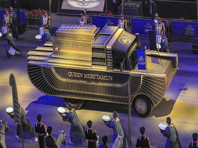 Vidéo. Spectacle pharaonique: 22 momies royales dans les rues du Caire