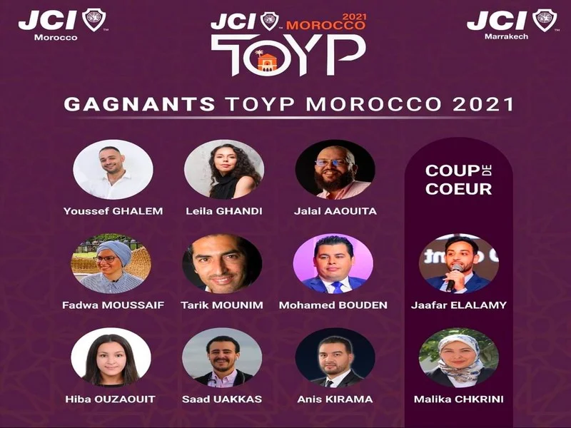 JCI Maroc : GAGNANTS TOYP MOROCCO 2021