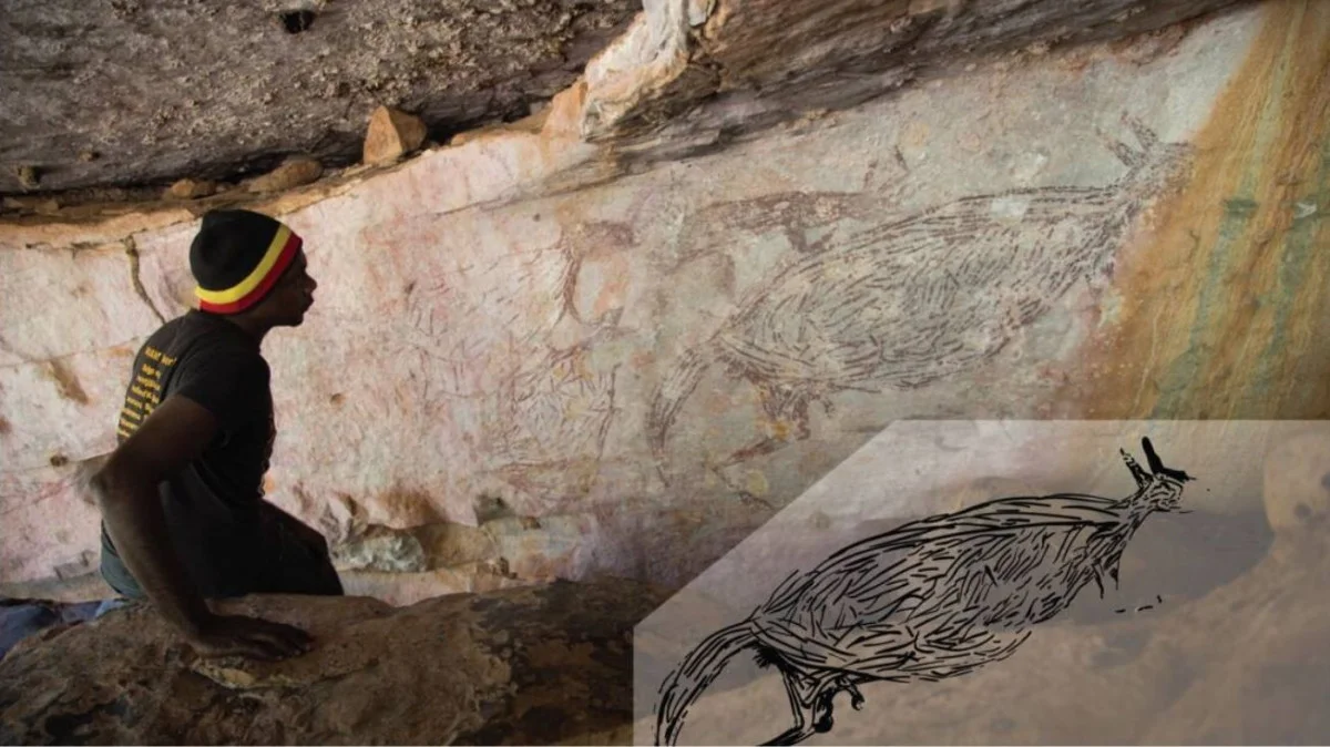 Archéologie?: la plus ancienne peinture rupestre australienne est un kangourou vieux de 17?000 ans