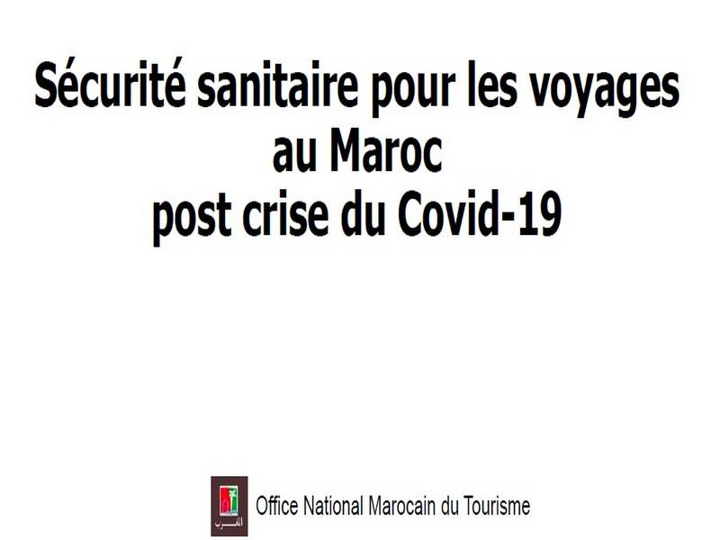 Sécurité sanitaire pour les voyages au Maroc - post crise du covid-19
