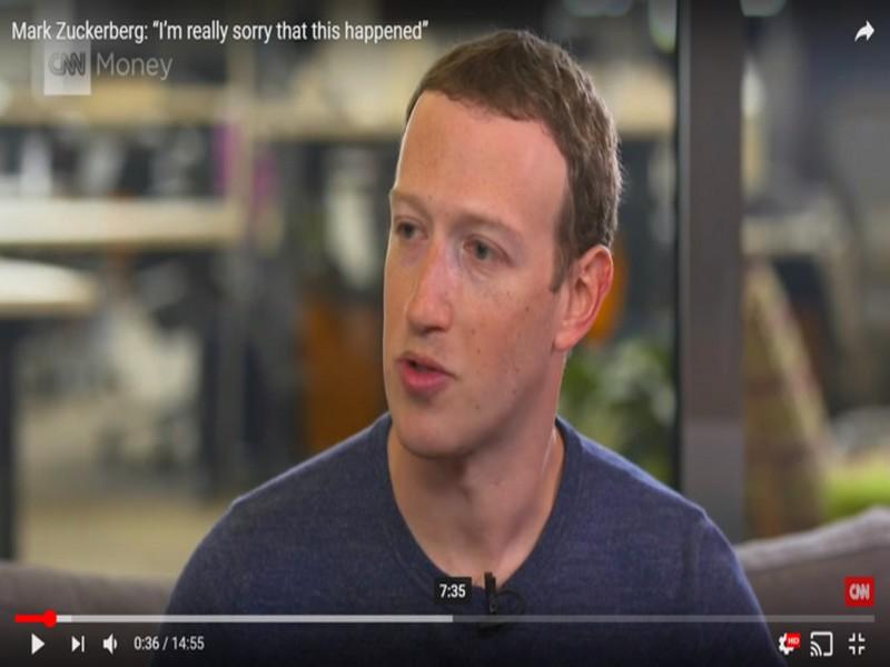 Le patron de Facebook s'excuse et reconnaît des