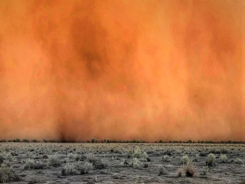 Tempêtes de sable. La nature en colère