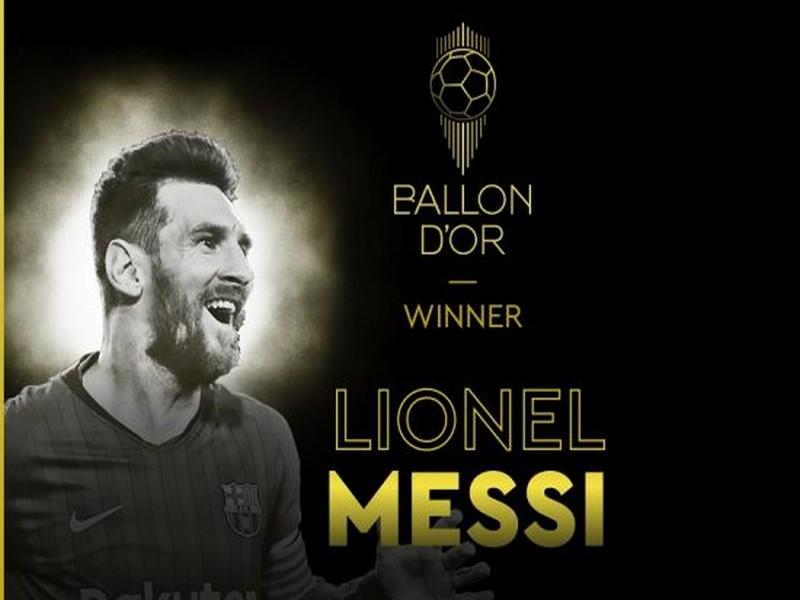 Ballon d’Or : Messi sacré pour la 6e fois, un record