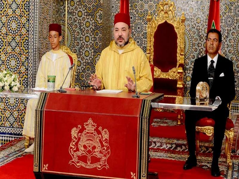 Dans le discours royal à l'occasion du 63e anniversaire de la Révolution du Roi et du Peuple S.M. 