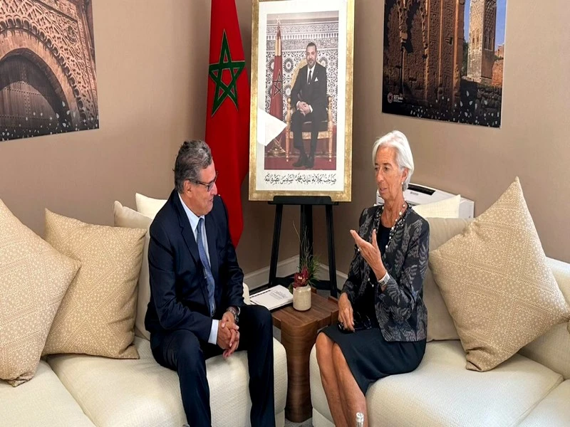 Assemblées annuelles BM-FMI : Entretiens entre Aziz Akhannouch et Christine Lagarde
