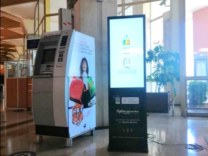 #MAROC_AEROPORT_AGADIR_BORNE_INTERACTIVE: Borne interactive à l’aéroport Massira Agadir