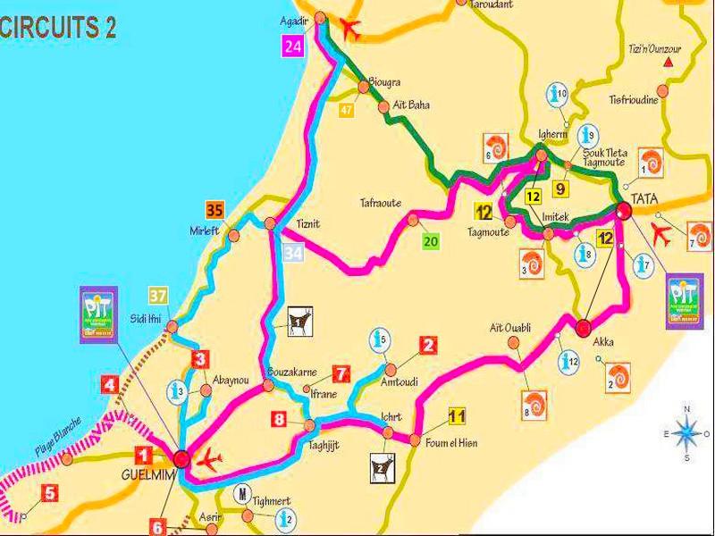 Circuit territoire soutenable du Géoparc Jbel Bani : Circuits Sud de l'Anti-Atlas