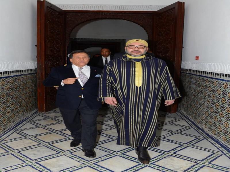 Mohammed VI visite le chantier du musée des Confluences dans la médina de Marrakech