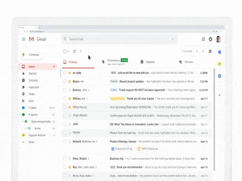 Les emails dynamiques (interactifs) arrivent sur Gmail, Outlook et Yahoo