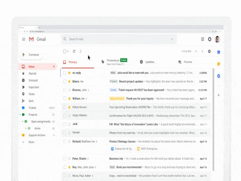 Les emails dynamiques (interactifs) arrivent sur Gmail, Outlook et Yahoo