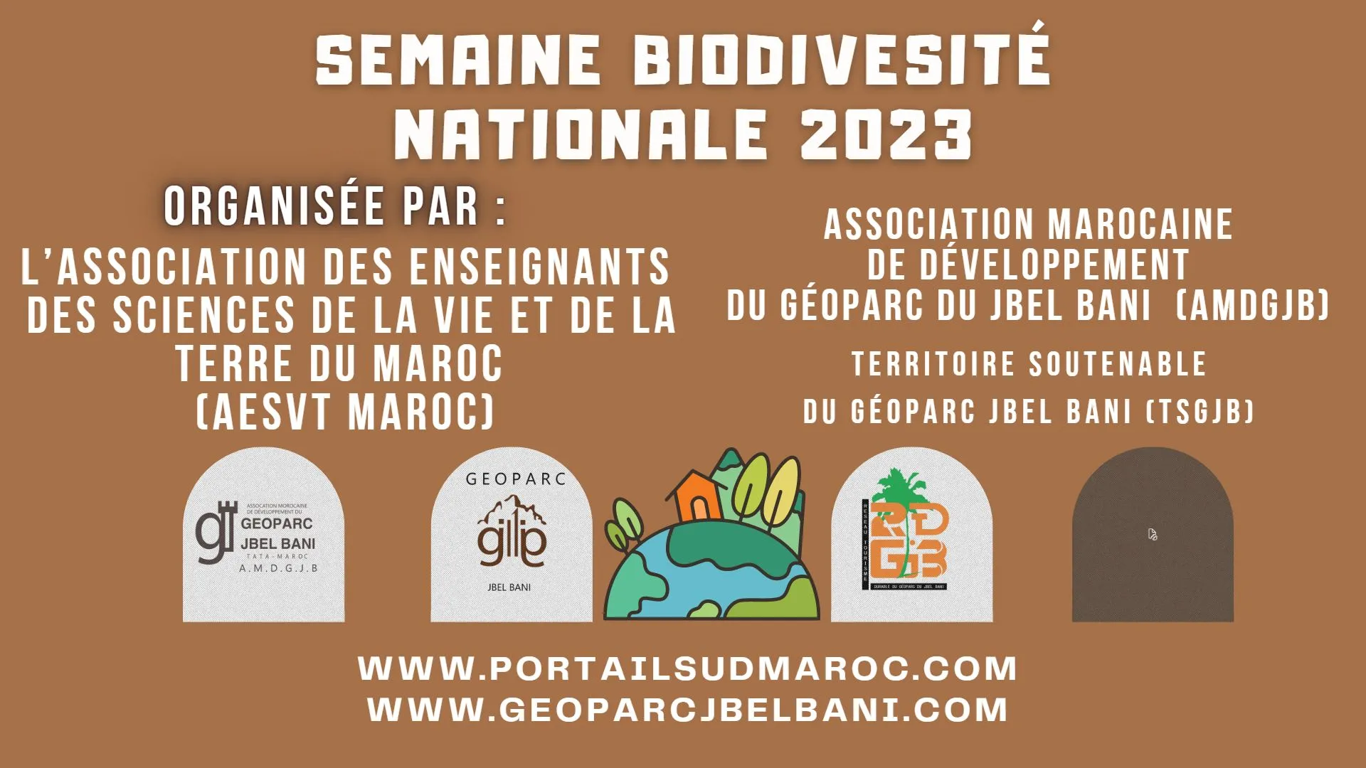 L'AMDGJB Géoparc Jbel Bani et AESVT Maroc: La SEMAINE BIODIVERSITÉ NATIONALE 2023