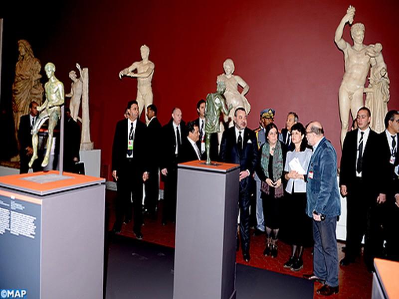 Mohammed VI inaugure à Moscou l’exposition “Maroc-Russie, Une histoire antique partagée”