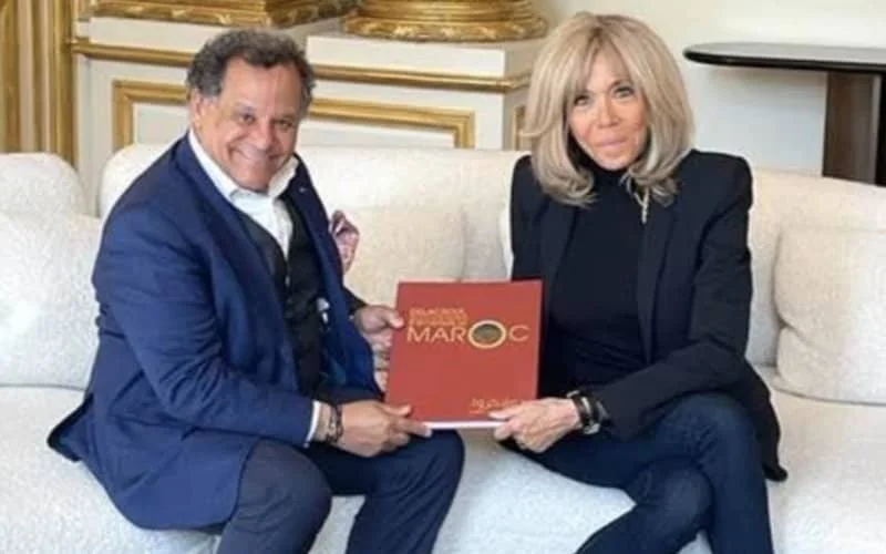 Rencontre entre Mehdi Qotbi et Brigitte Macron