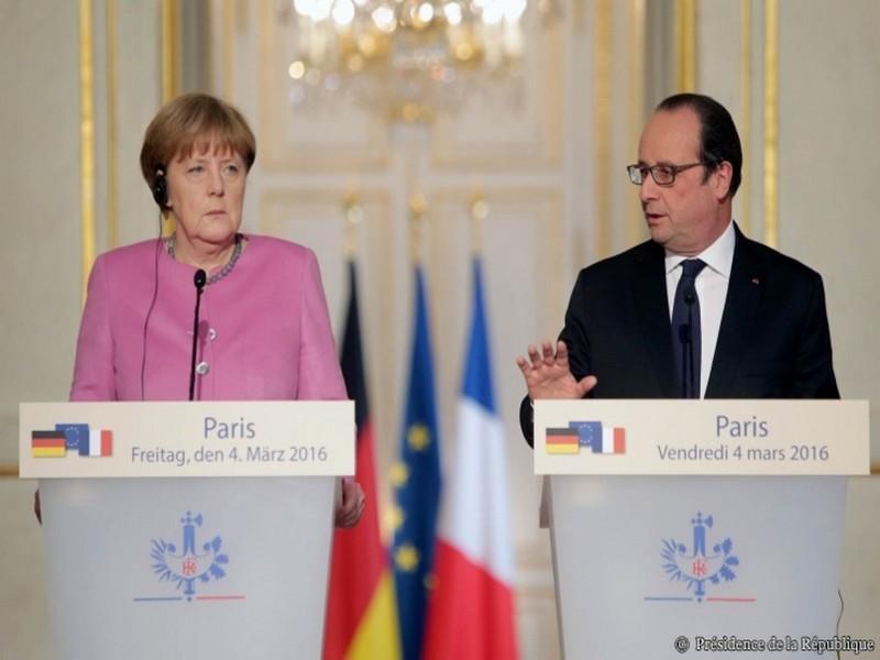 Merkel et Hollande affichent leur unité face à la crise migratoire