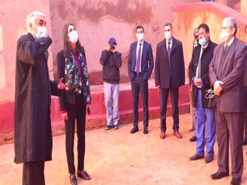 #MAROC_OIARZAZATE_Nadia_Fettah_Alaoui: Elle poursuit ses visites de terrain à Ouarzazate