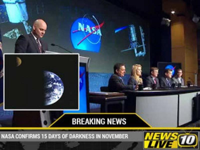 La NASA la confirmé, la Terre passera à travers une phase d’obscurité complète pendant 5 jours en Novembre 2016