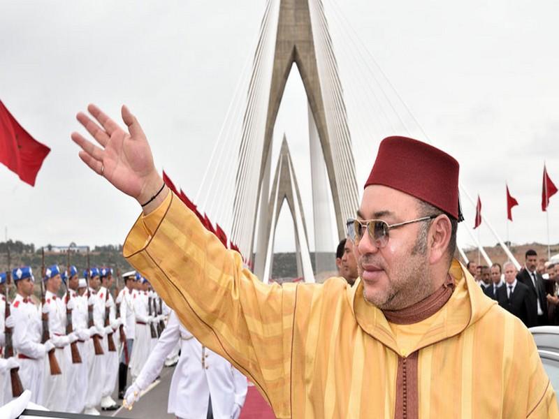 Le Souverain a baptisé le pont haubané le plus long d'Afrique de Son Auguste nom «Pont Mohammed VI»