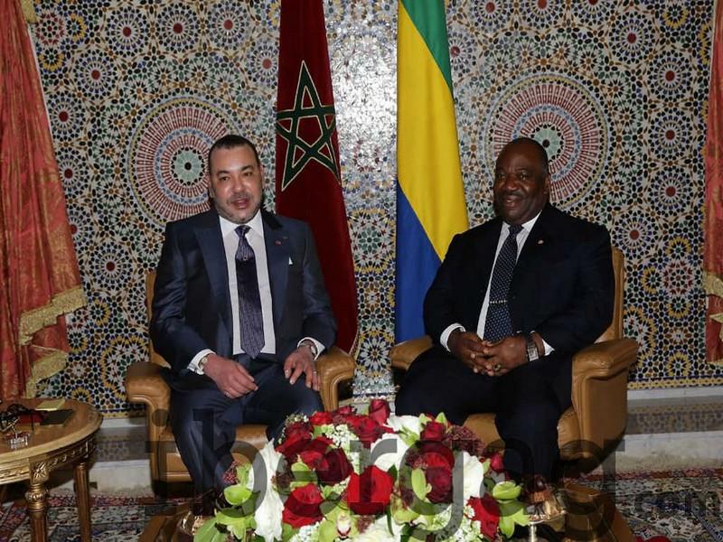 Entretiens en tête-à-tête du roi Mohammed VI avec le président gabonais