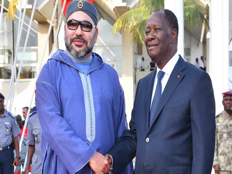 Arrivée de S.M. le Roi à Abidjan pour une visite de travail et d’amitié en République de Côte d'Ivoire