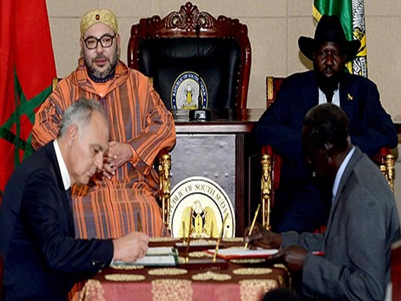 Neuf accords bilatéraux signés entre le Maroc et le Soudan du Sud