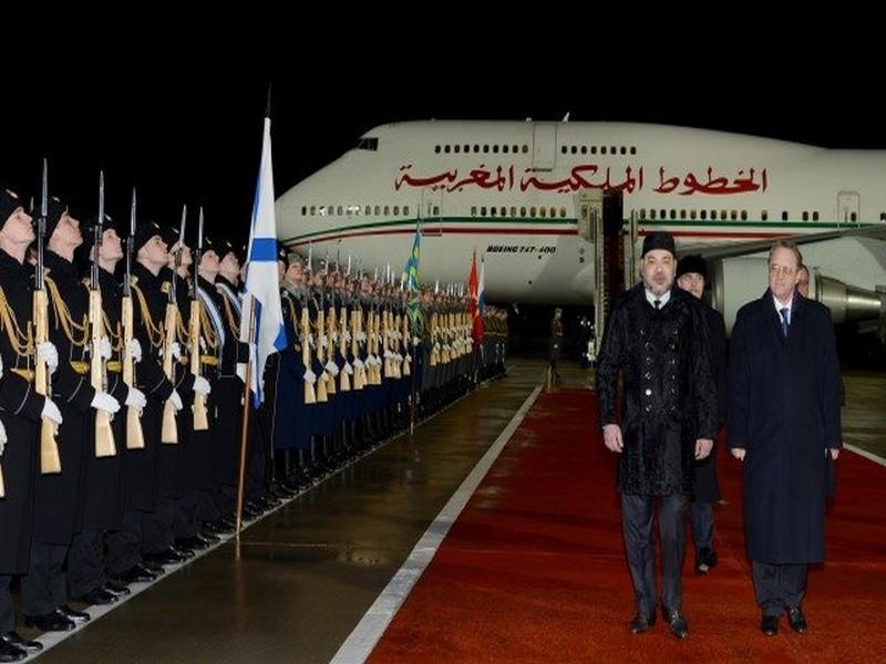 Le Roi Mohammed VI entame sa visite officielle en Russie