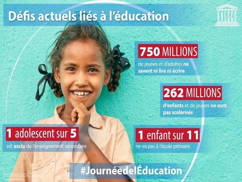 La journée mondiale de l’éducation célébrée pour la première fois ce jeudi