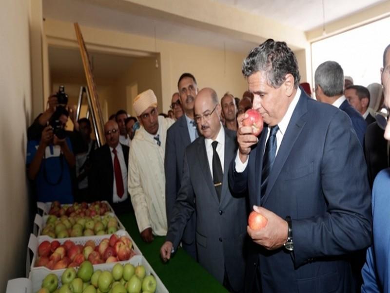 Diapo. Akhannouch inspecte les projets agricoles à Tinghir