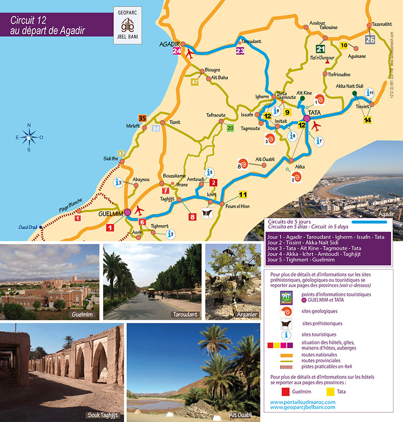Circuits départ d'Agadir