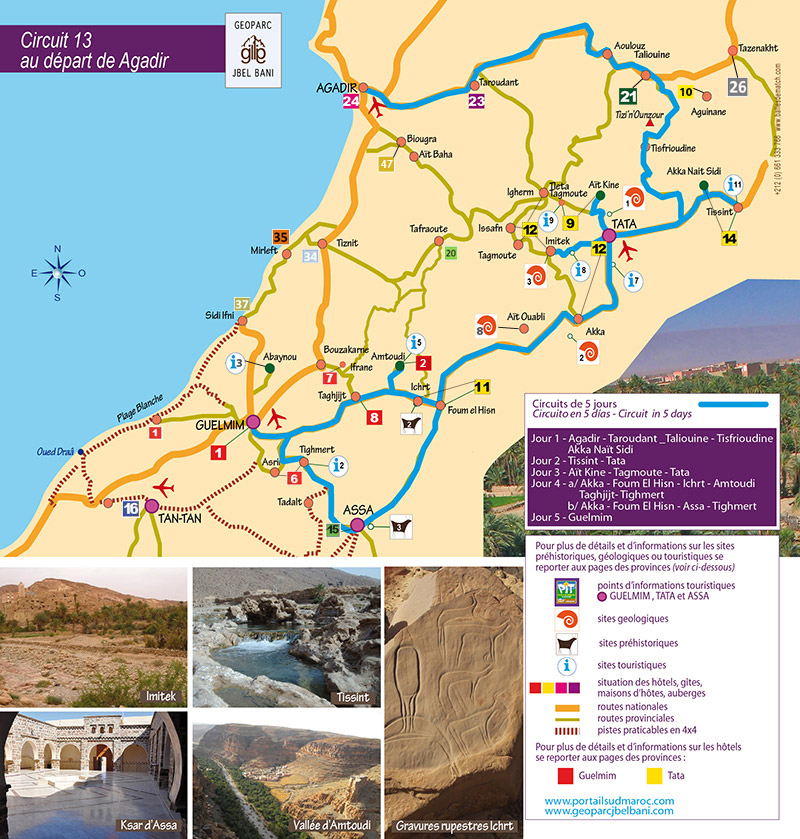 Circuits départ d'Agadir