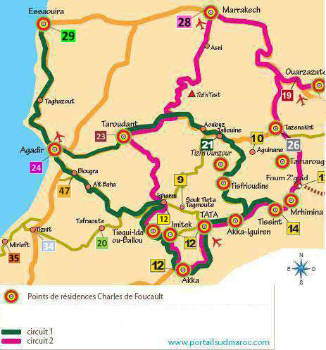 Circuits Charles de Foucauld