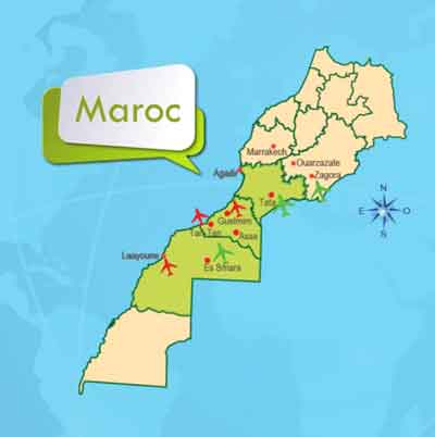 carte Sud Maroc