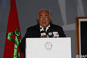 INDH Le Maroc bien engagé sur la bonne voie du développement Dominique Strauss-Khan (DG du FMI)