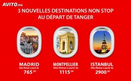 Trois nouvelles destinations   NON STOP grâce à Airarabia au départ de Tanger