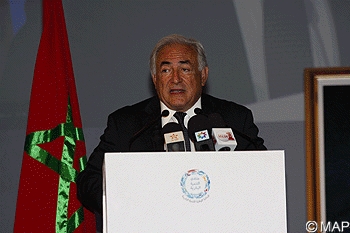 INDH Le Maroc bien engagé sur la bonne voie du développement Dominique Strauss-Khan (DG du FMI)