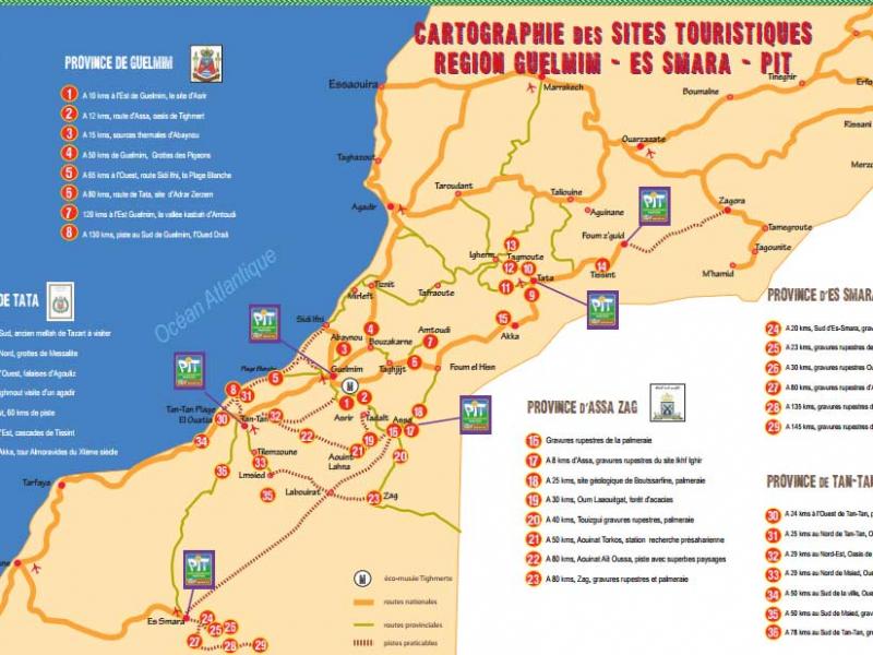 Plan région Guelmim Oued-Noun